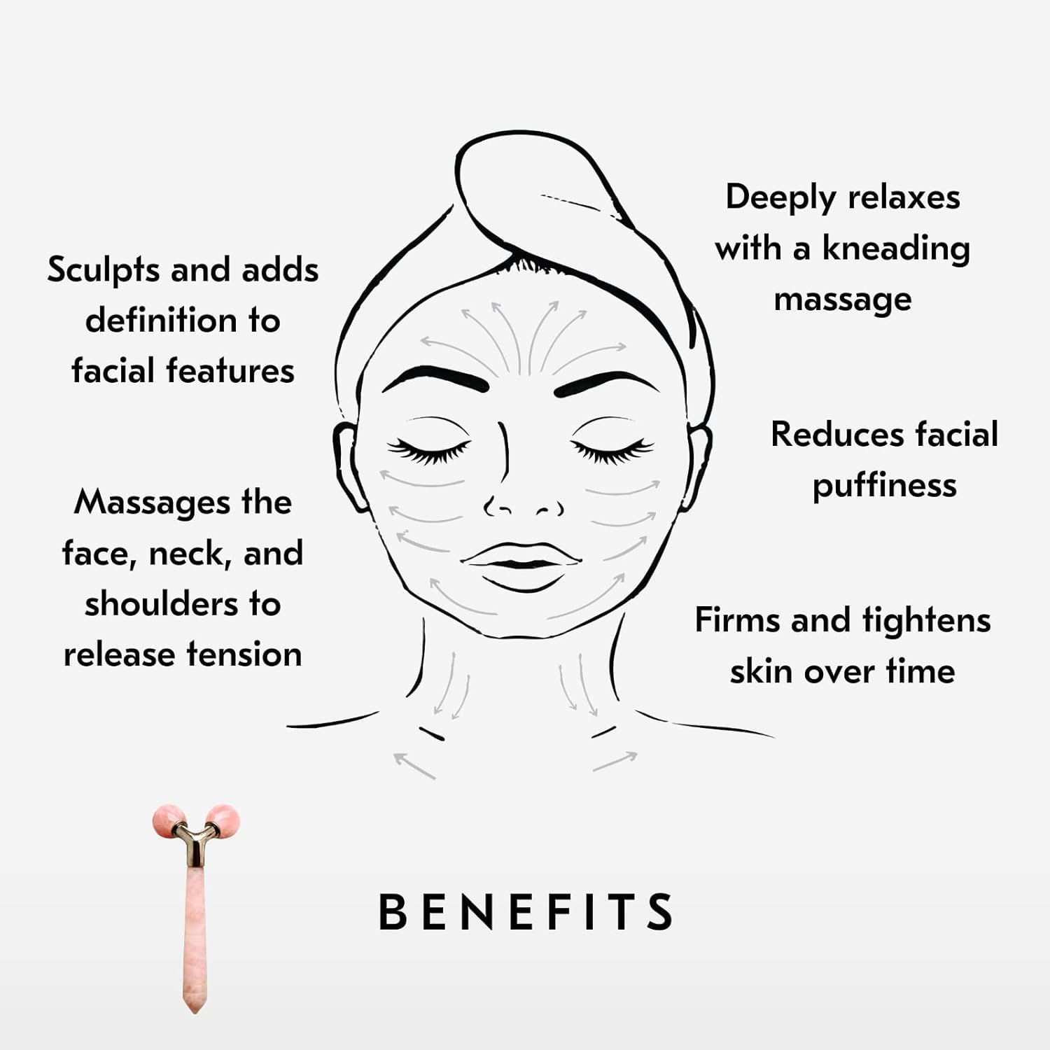 Mount Lai dual-roller massager tested on neck and décolletage.