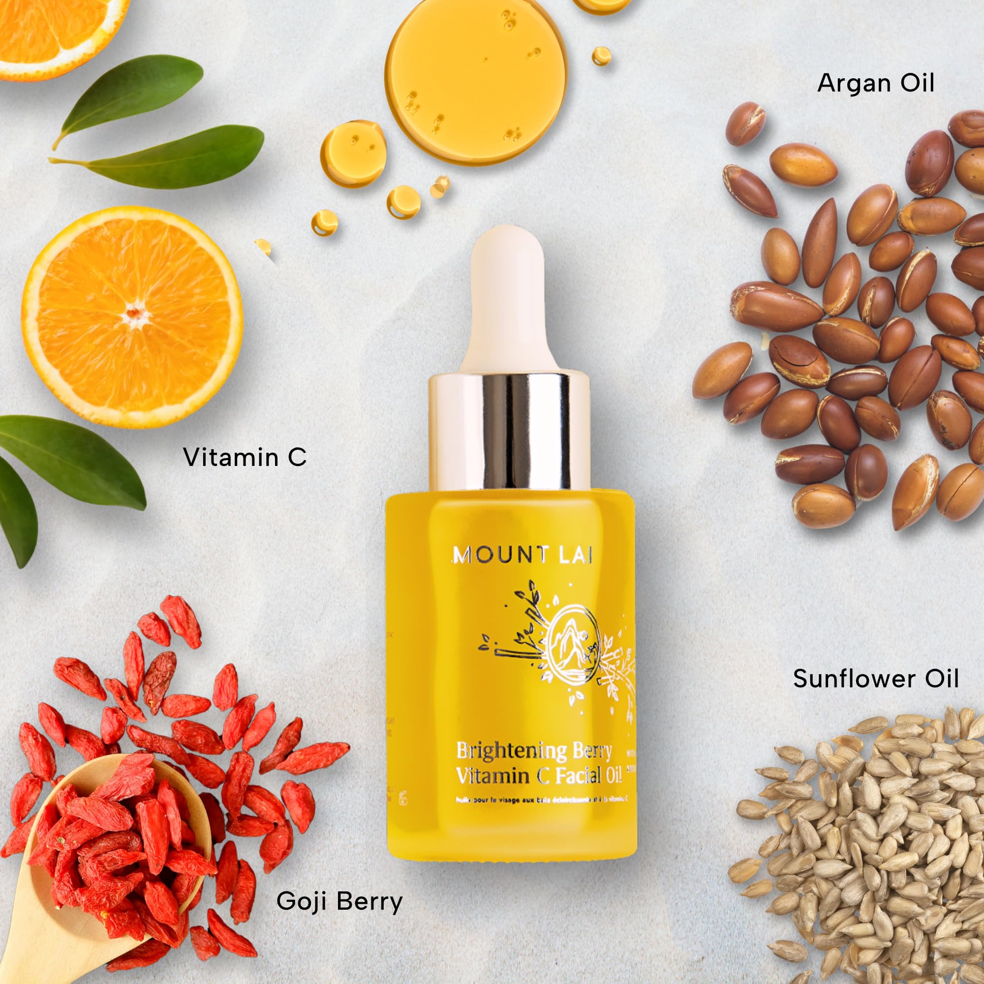 Mount Lai Vitamin C oil applied as part of daily skincare ritual.