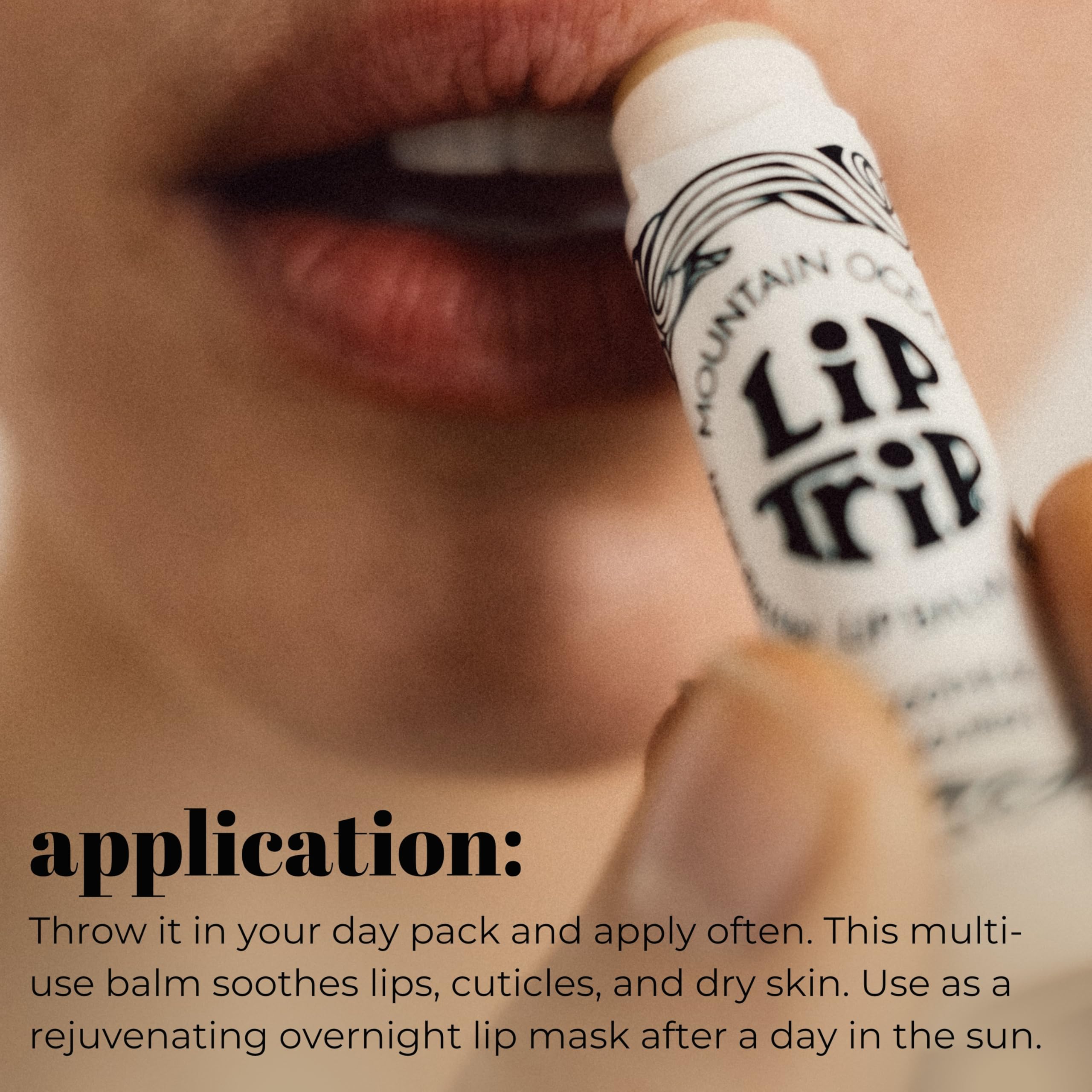 Multi-use hydration for lips and dry skin areas.