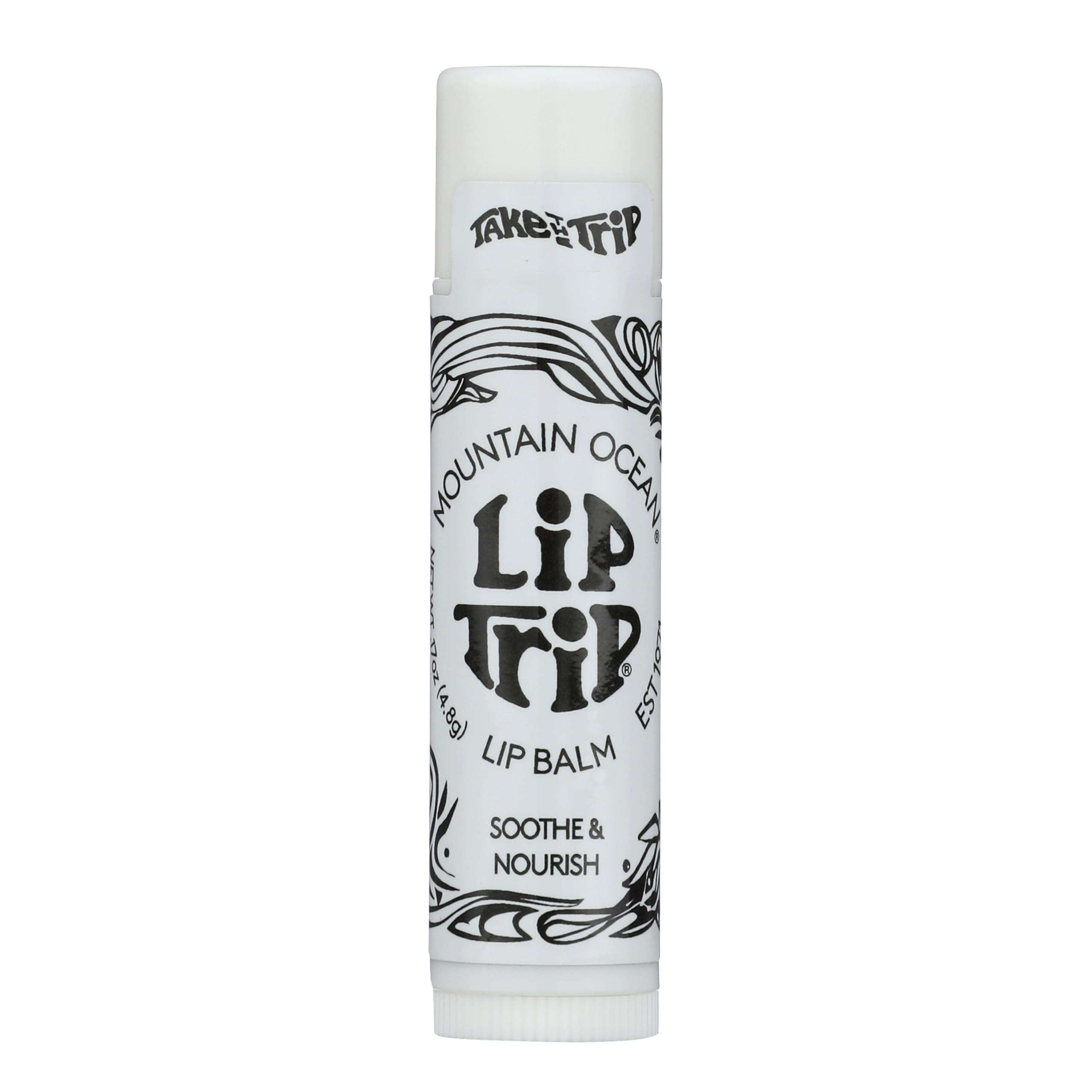 Mountain Ocean Original Skin Trip lip balm tube for long-lasting hydration.