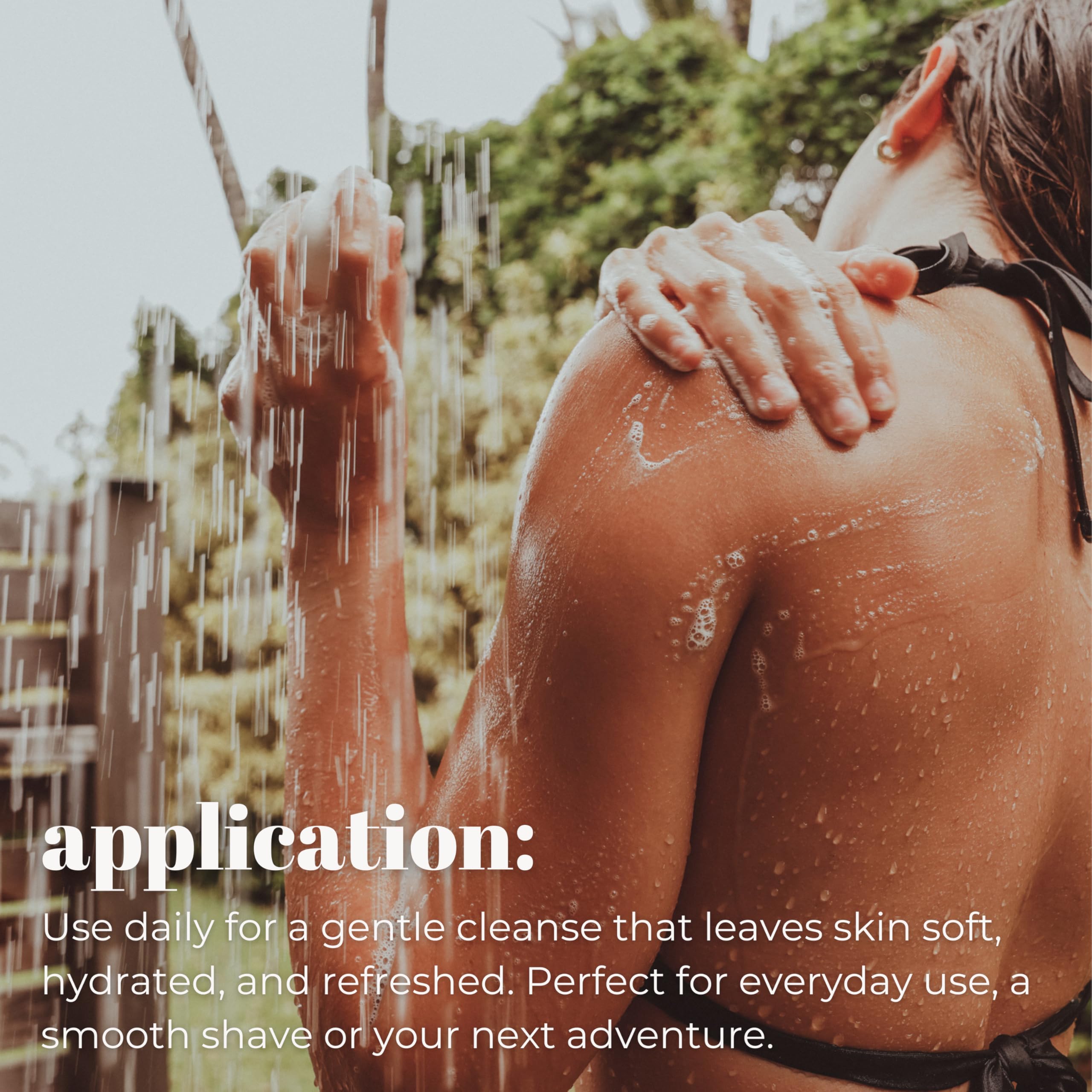 Daily cleansing with Mountain Ocean Skin Trip Coconut Soap suitable for all skin types.