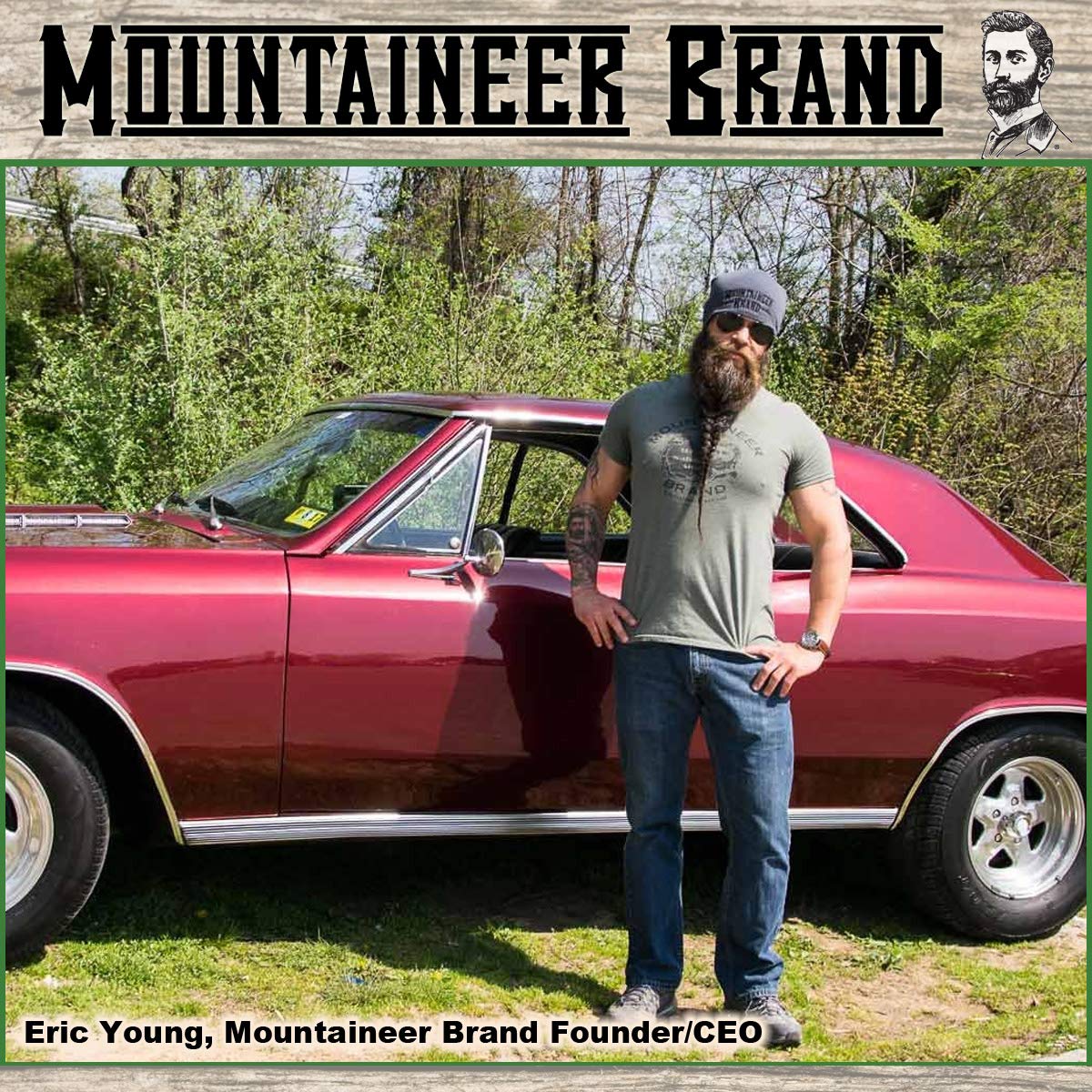 Mountaineer Brand 2oz beard oil bottle indicates portable hydration and daily use.