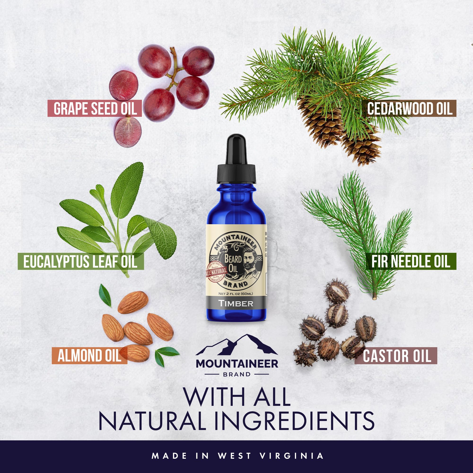 Mountaineer Brand Natural Beard Oil 2-pack display for value and convenience