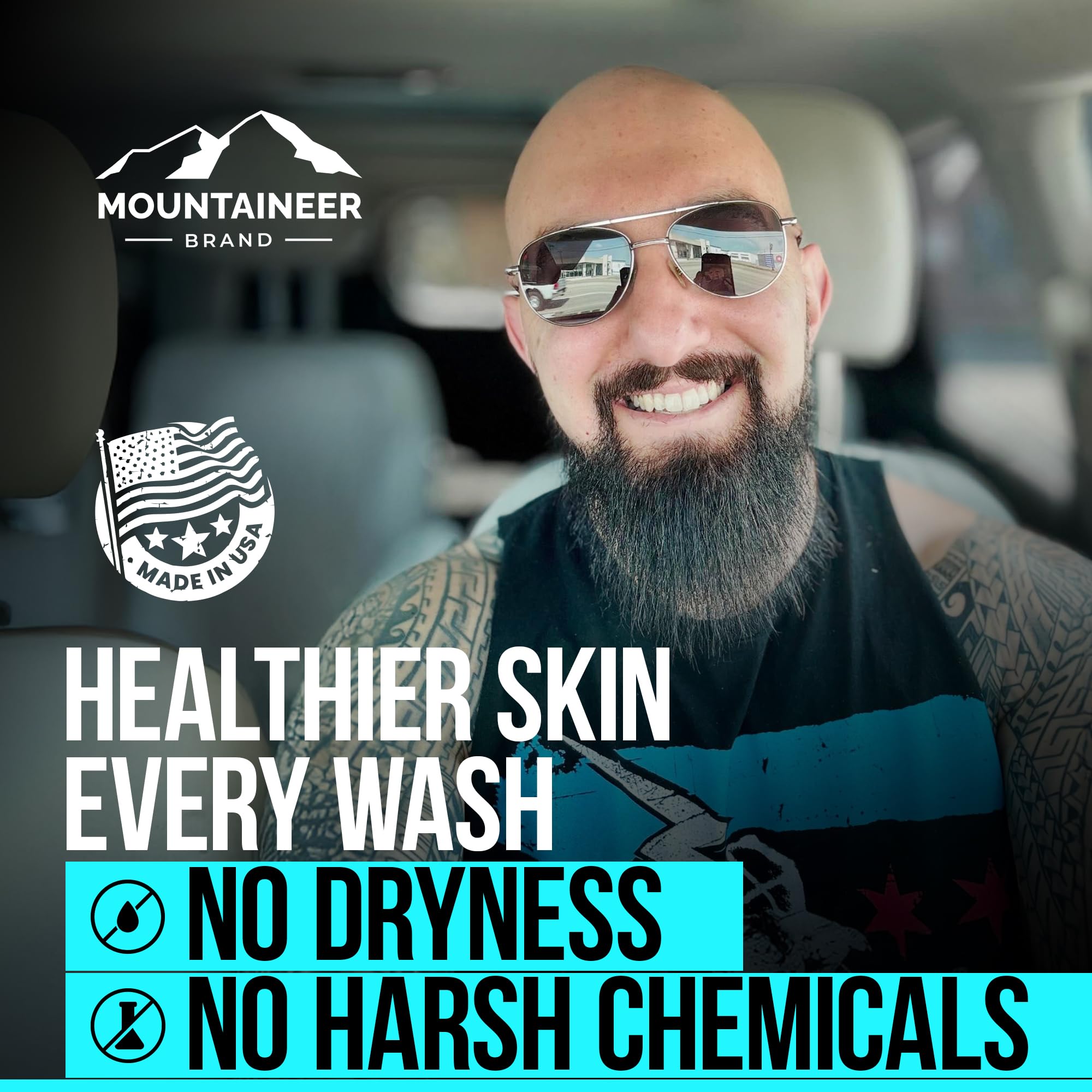 Natural plant extracts emphasize Mountaineer Brand cleanse delivering a soft, hydrated feel.
