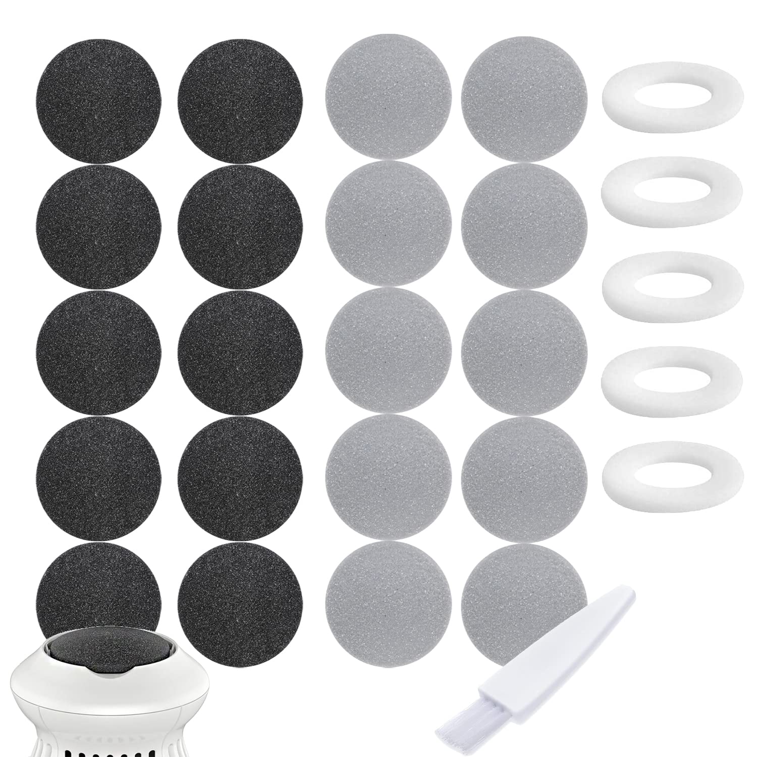 MoveLove Pedi Vac grind head pads for effective foot exfoliation