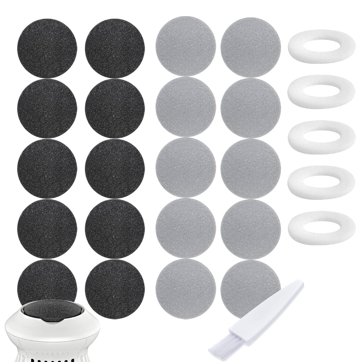 MoveLove Pedi Vac grind head pads for effective foot exfoliation