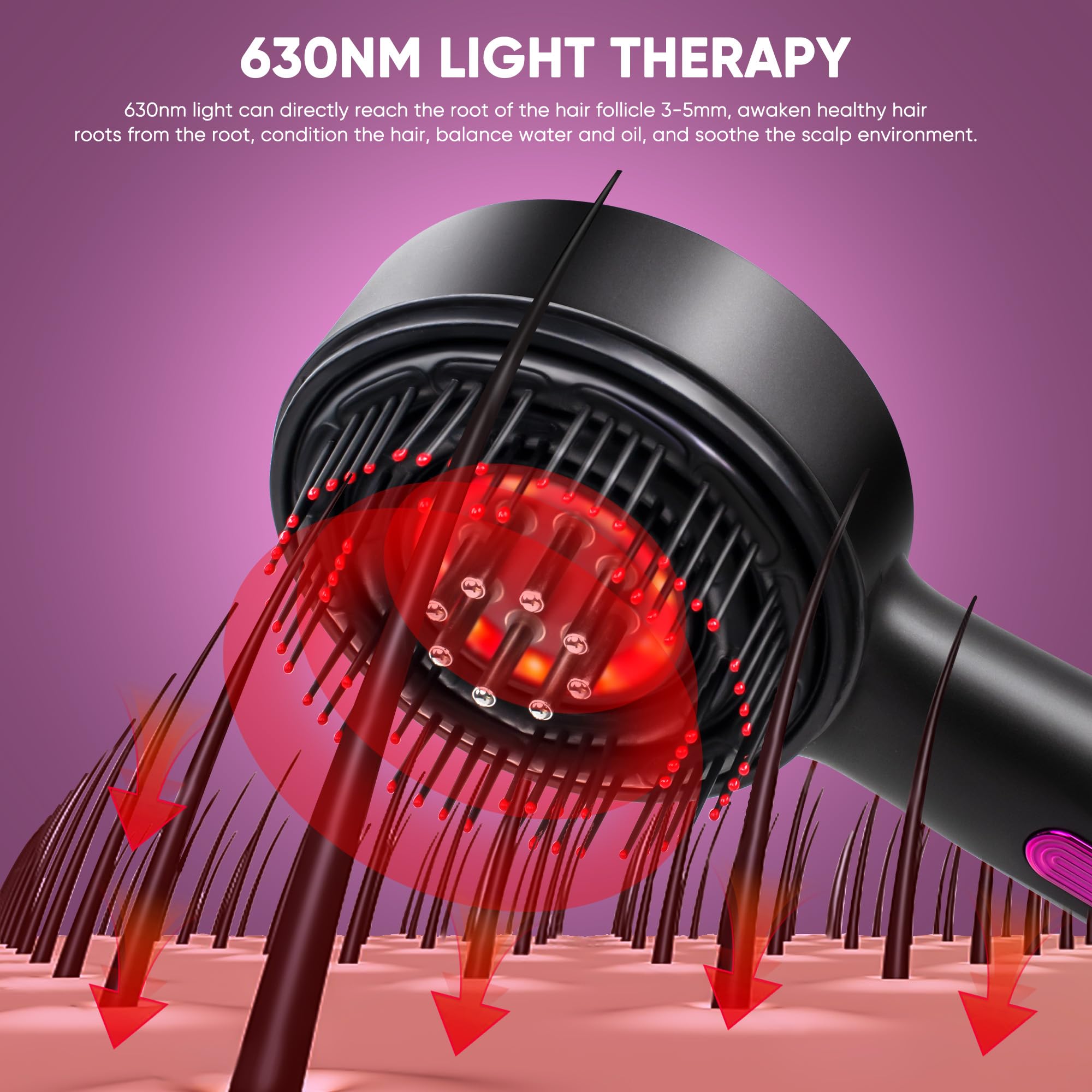 MPADQ electric scalp brush ideal for wet or dry use to stimulate circulation