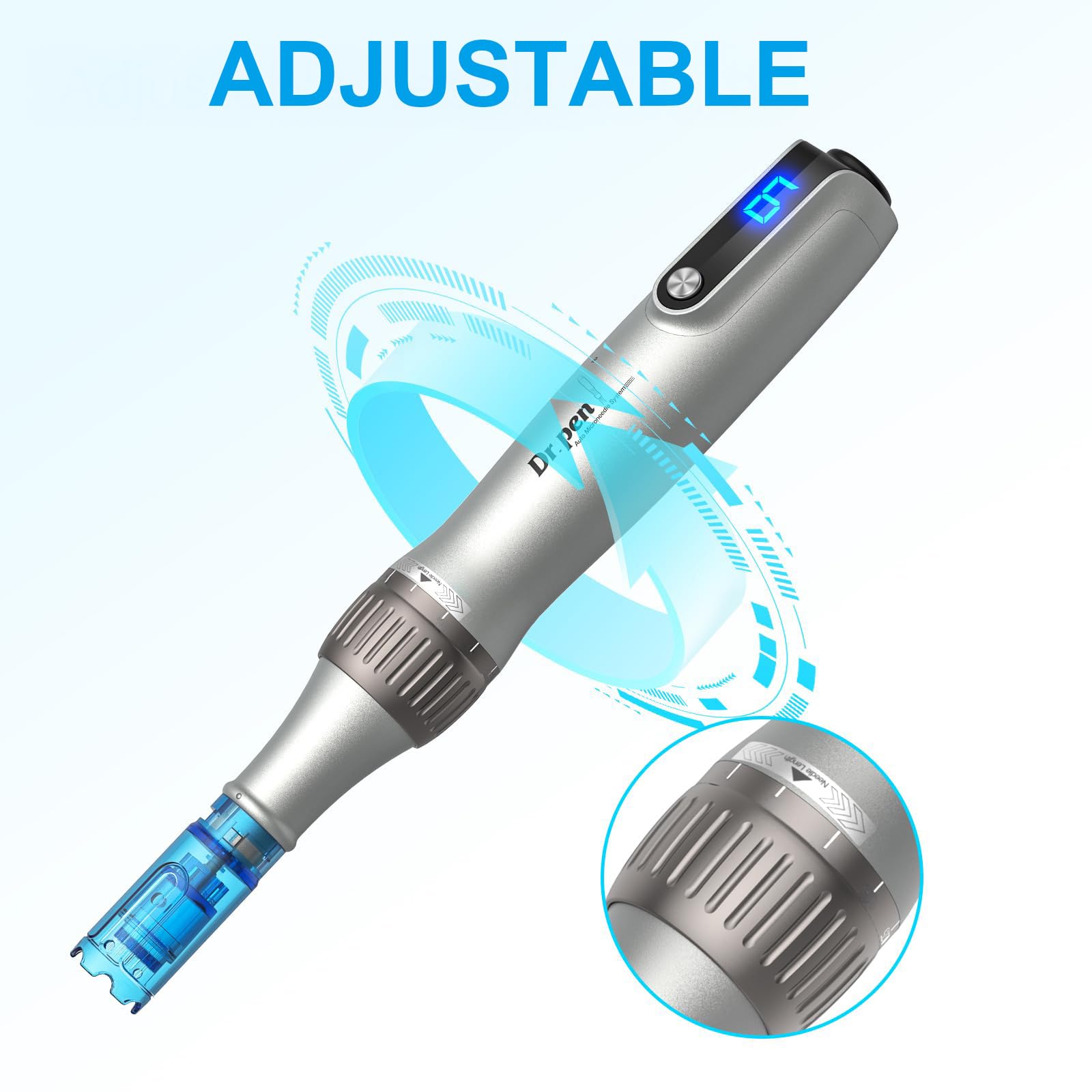 MPK Dr Pen M8S micro-tip design emphasizes non-invasive cosmetic application.
