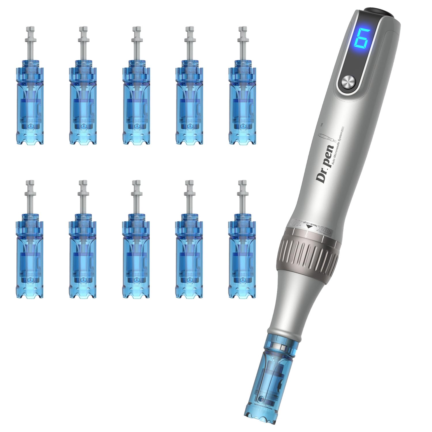 MPK Dr Pen M8S needle-tip close-up for gentle at-home skincare.