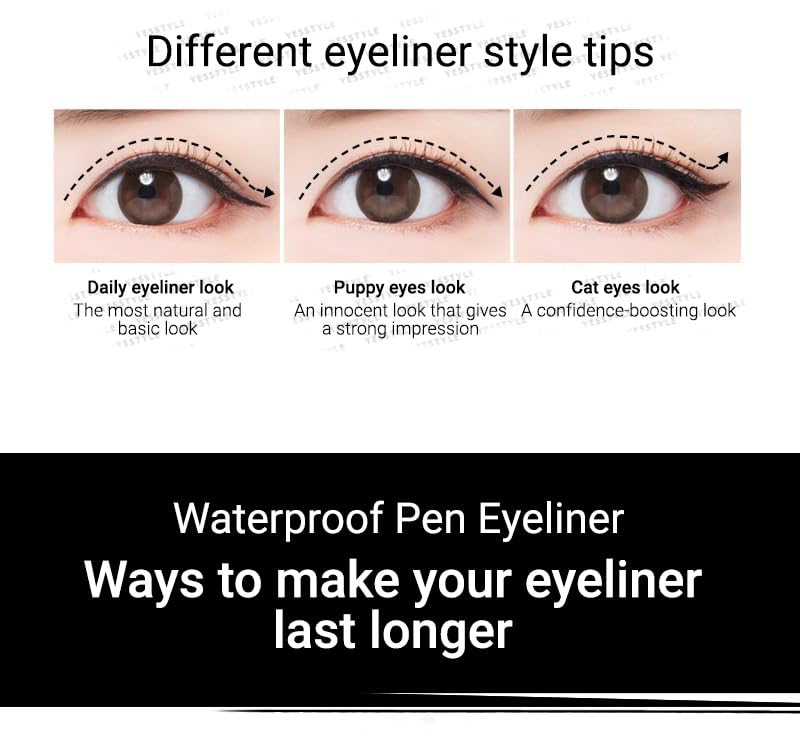 MQNY MacQueen waterproof pen eyeliner Brown Black easy-clean formula with lukewarm water.