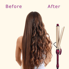 Adjustable heat settings allow safe styling across various hair types.