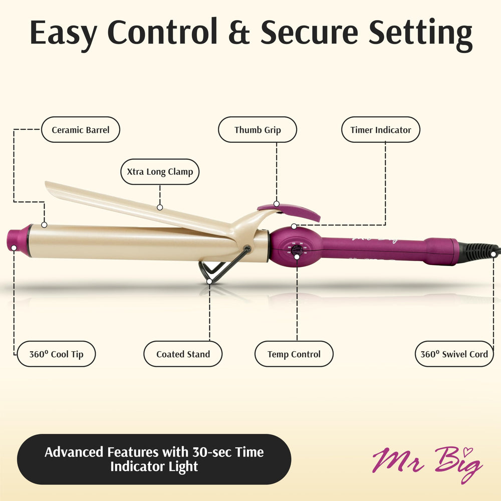 Dual voltage design works worldwide for travel-ready styling.