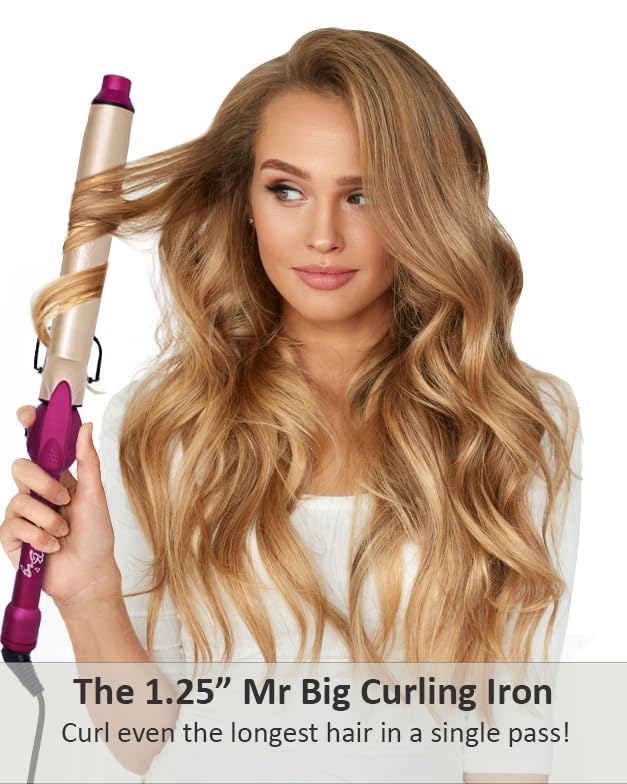 Frizz-free finish with negative ions enhances hair look and feel.