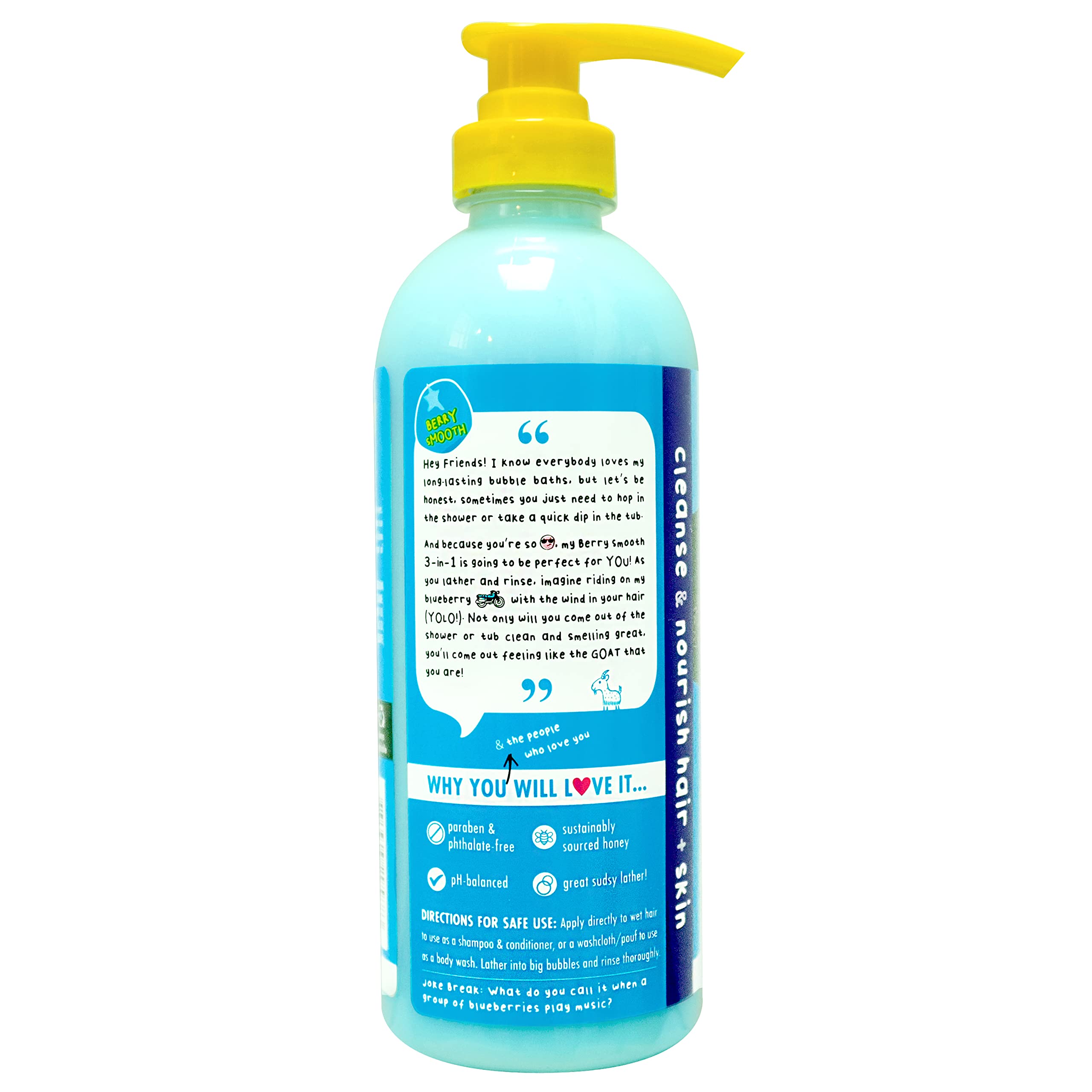 Mr. Bubble Berry Smooth 3in1 lather shows rich bubbles for playful bath times.
