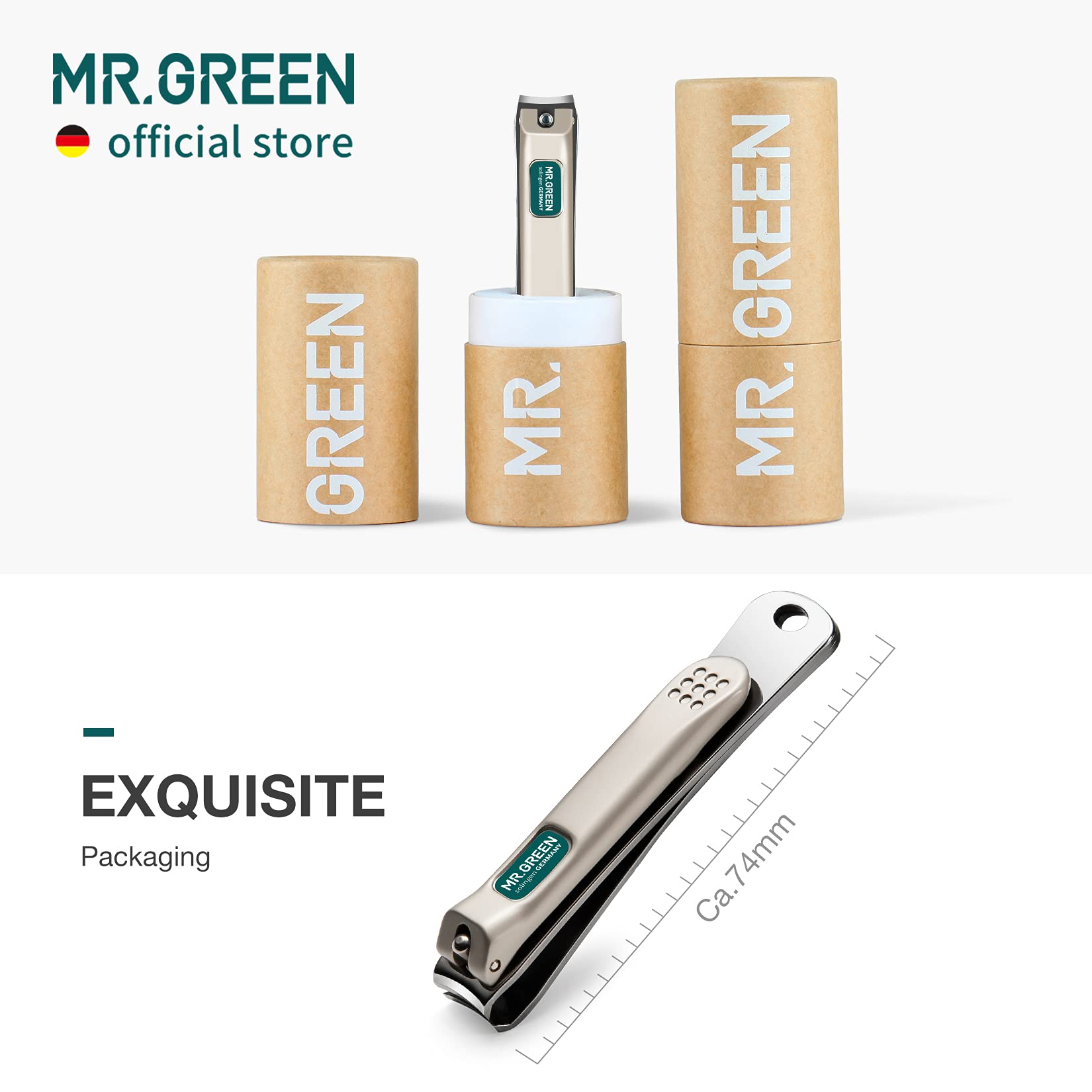 MR.GREEN Nail Clippers elegant design and balanced handling for daily grooming