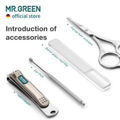 MR.GREEN Stainless steel nail tools ensure durability and sharpness over time.