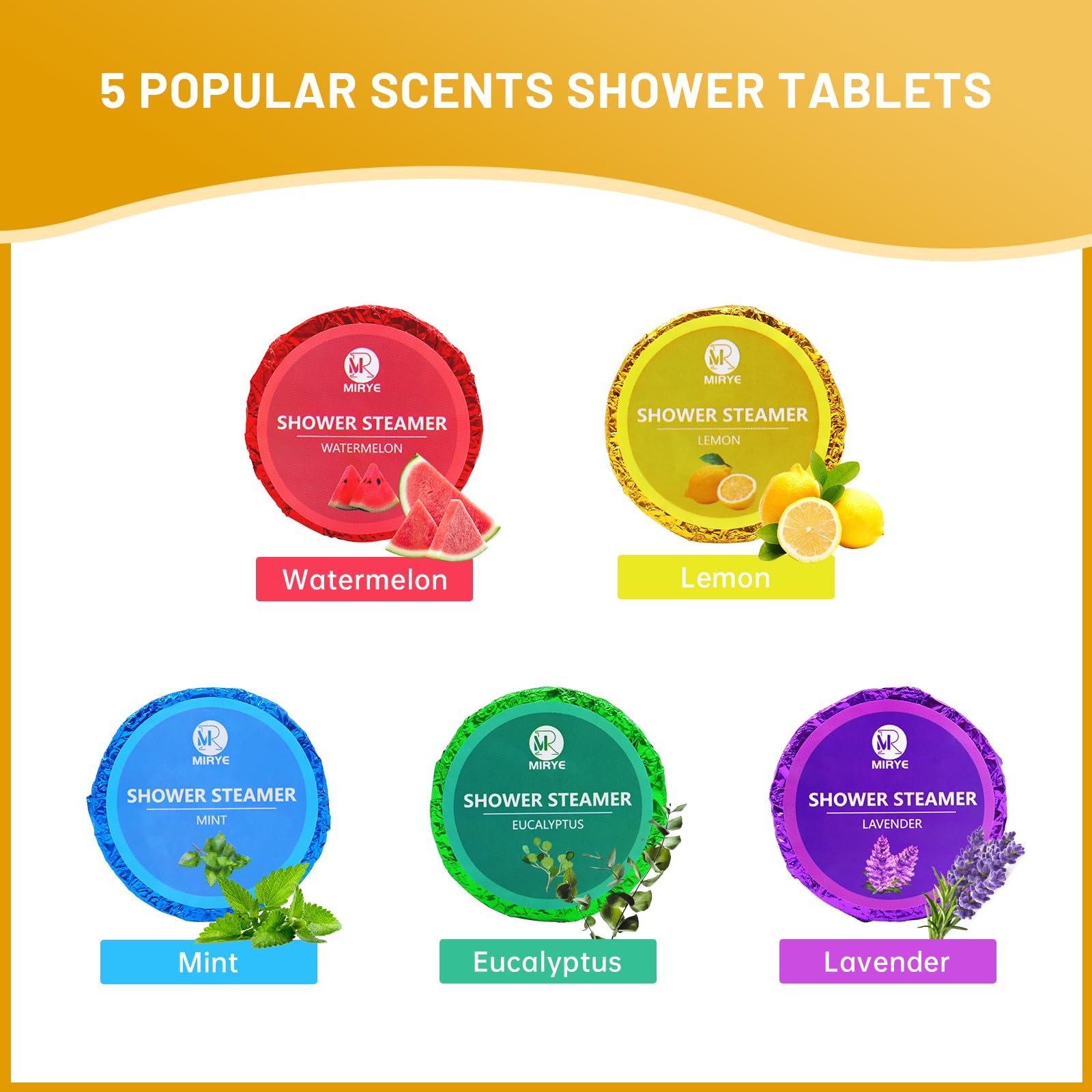 MR MIRYE eucalyptus shower steamer for a refreshing, revitalizing shower