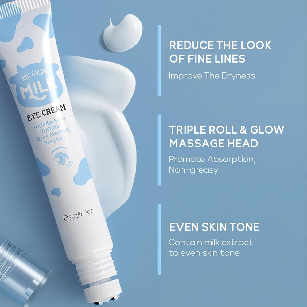 MrCuvaryas Milk Skincare Set eye cream — gentle care around eyes for brightening look