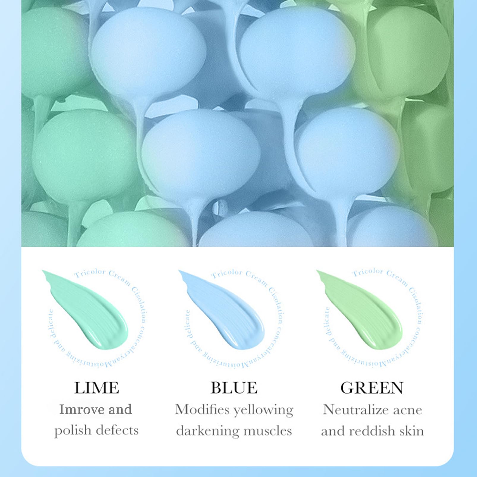MrCuvaryas blue-tone corrector counters yellow undertones under natural light.
