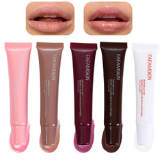 Mrettick 5 colors lip gloss swatches for versatile everyday looks.