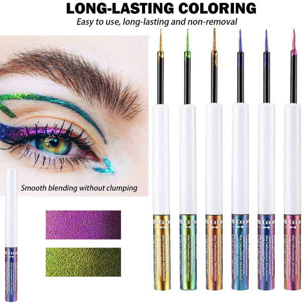Mrettick chameleon liquid eyeshadow applicator demonstrates quick-dry performance