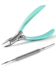 MR.GREEN nail clippers heavy-duty close-up highlighting sharp blades for tough nails.