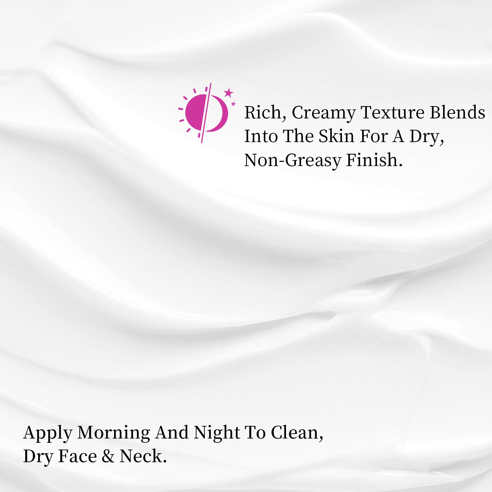 MRLILEI cream texture close-up shows smooth, non-sticky absorption