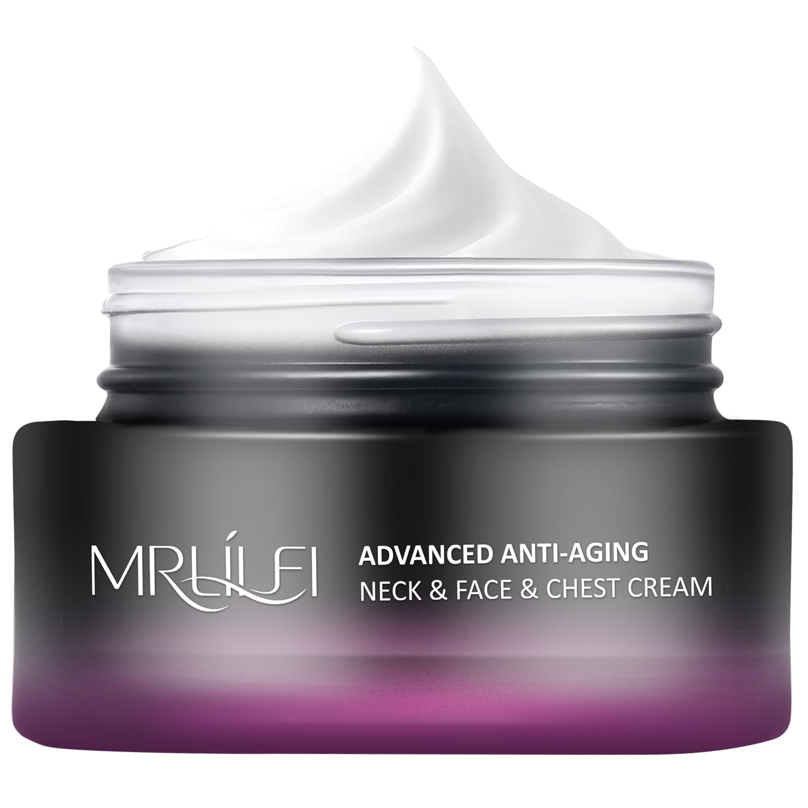 MRLILEI neck cream bottle highlights 4-in-1 care for neck and décolletage