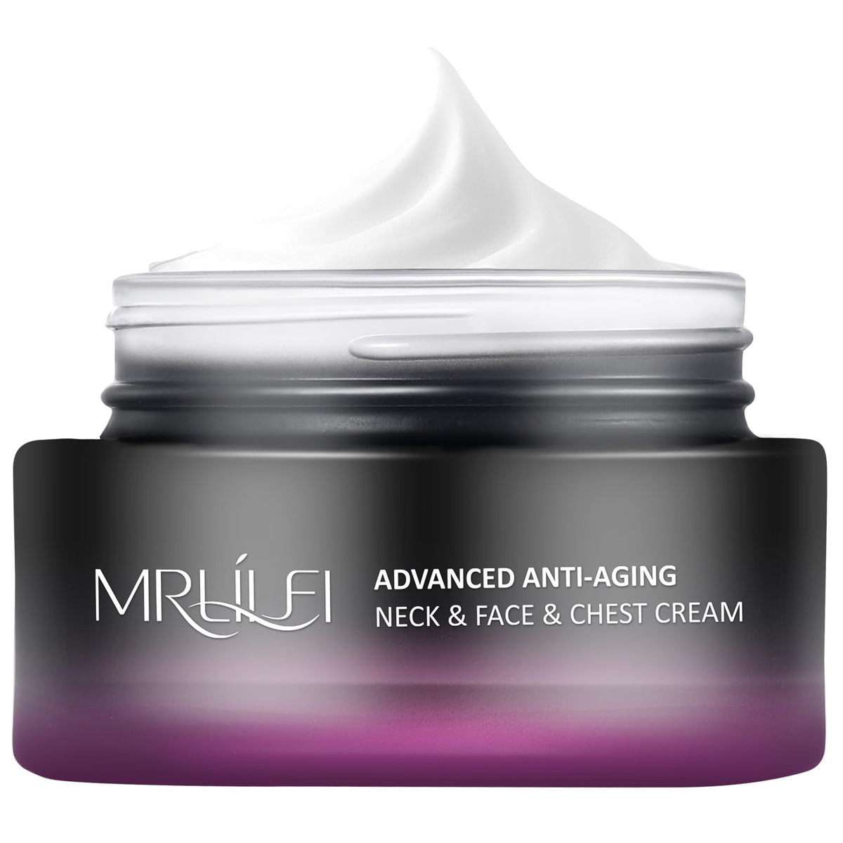 MRLILEI neck cream bottle highlights 4-in-1 care for neck and décolletage