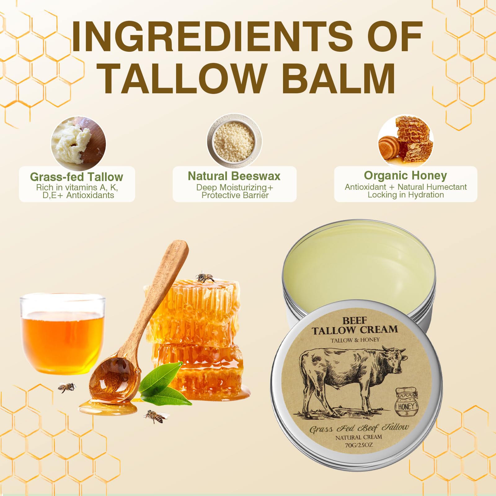 MROUVIK tallow applied to the face for moisture