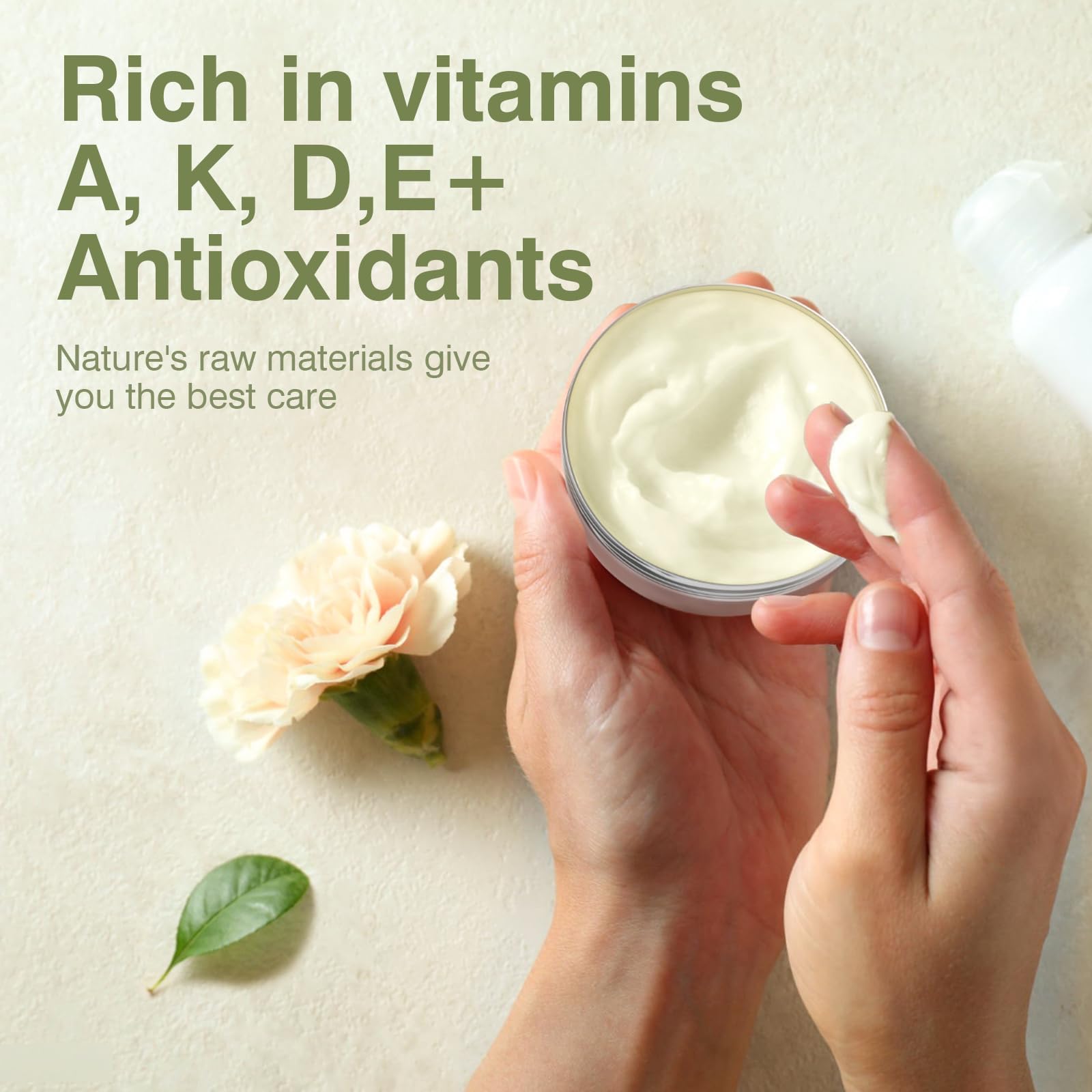 Natural ingredients label emphasizes honey and pure tallow