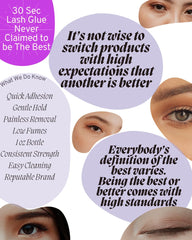 Timer indicating 5-10 minutes drying before lash placement