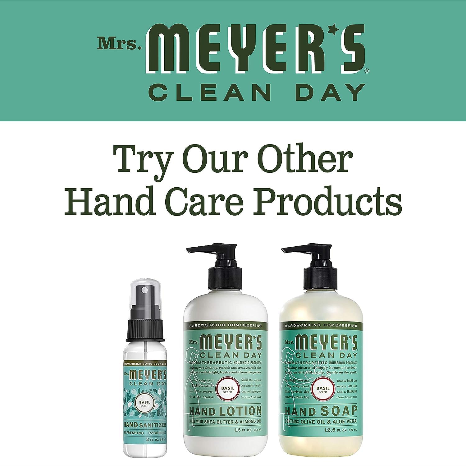 Mrs. MEYER'S Basil Lavender bubbles and fresh fragrance in sink area.