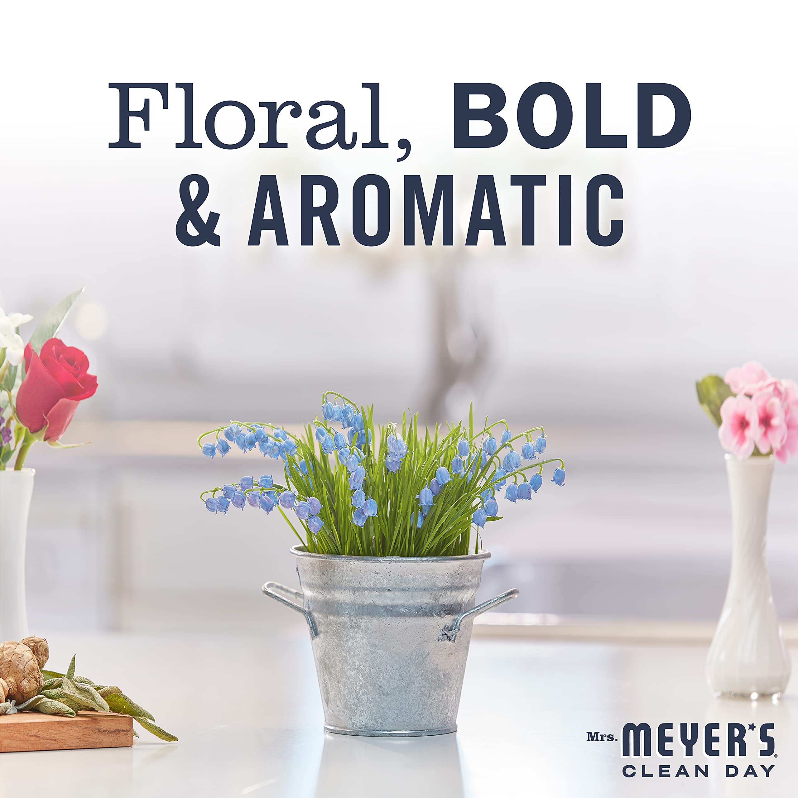 Bluebell hand soap in a bathroom setting delivering spring fragrance