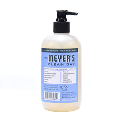 Label of Mrs. Meyer's Bluebell hand soap highlighting cruelty-free formula