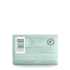 Mrs. Meyer's Clean Day bar soap lathers rich and creamy on skin.