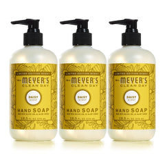 Mrs. Meyer's Clean Day Daisy bottle with pump for refreshing hand cleansing.