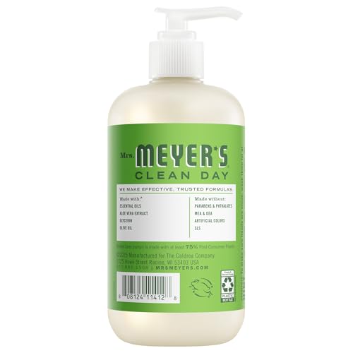 Fresh Cut Grass foam from Mrs. Meyer's Clean Day hand soap for refreshing fragrance after chores.