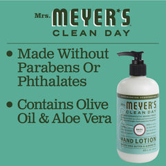 Lotion contains shea butter and almond oil for moisturized hands