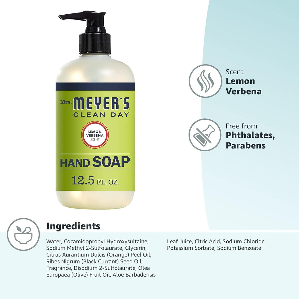 Foamy hand wash action with Lemon Verbena scent.