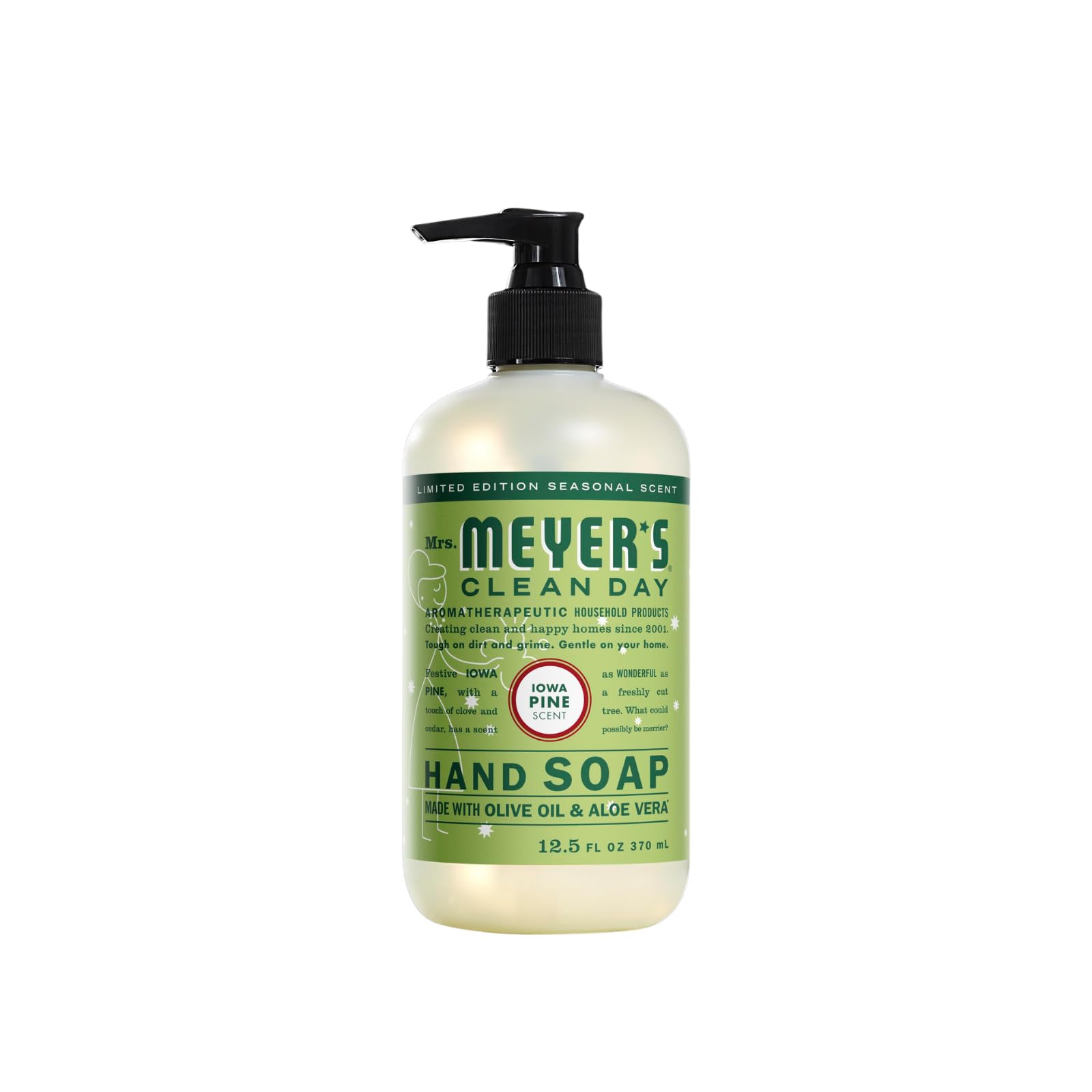 Mrs. MEYER'S Clean Day Lemon Verbena bottle offering bright citrus scent and gentle cleansing.