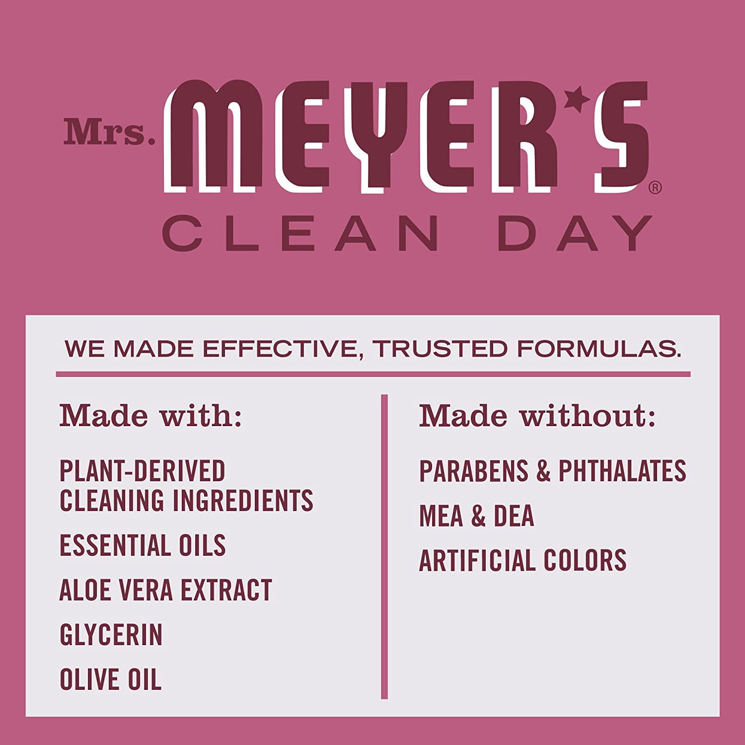 Mum hand soap foamy lather nourishes skin.