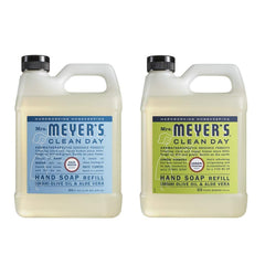 Mrs. Meyer's Clean Day Lemon Verbena hand soap refill bottle with refreshing citrus scent