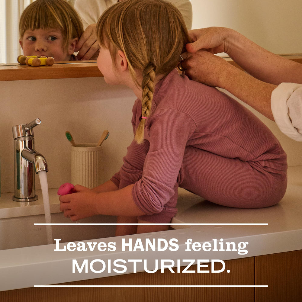 Mrs. Meyer's Clean Day Iowa Pine hand soap bottle with crisp forest notes.