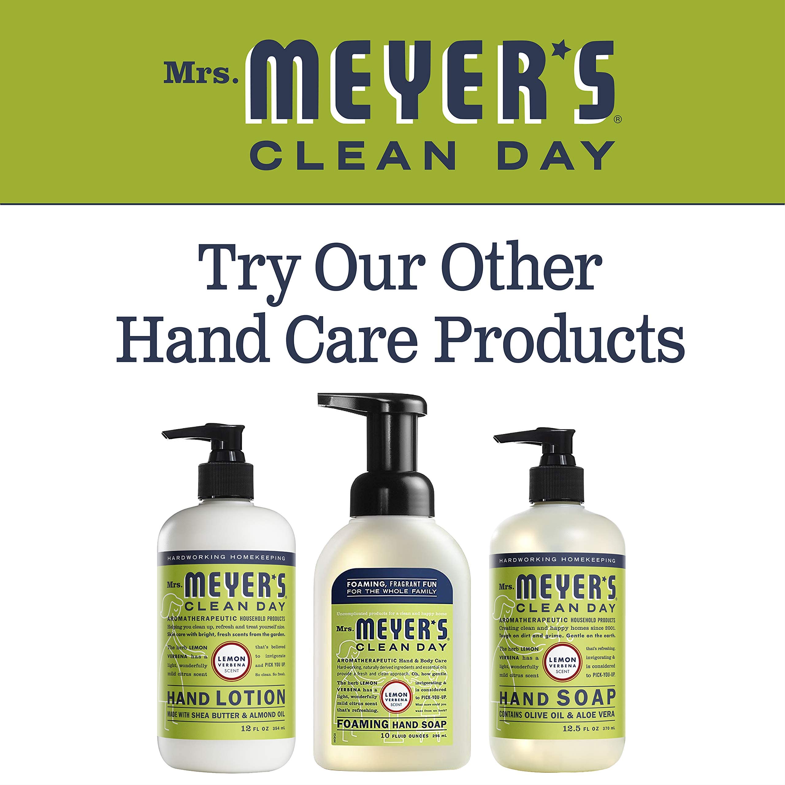 Mrs. Meyer's Clean Day foam preview suggests gentle cleansing and fresh scent.