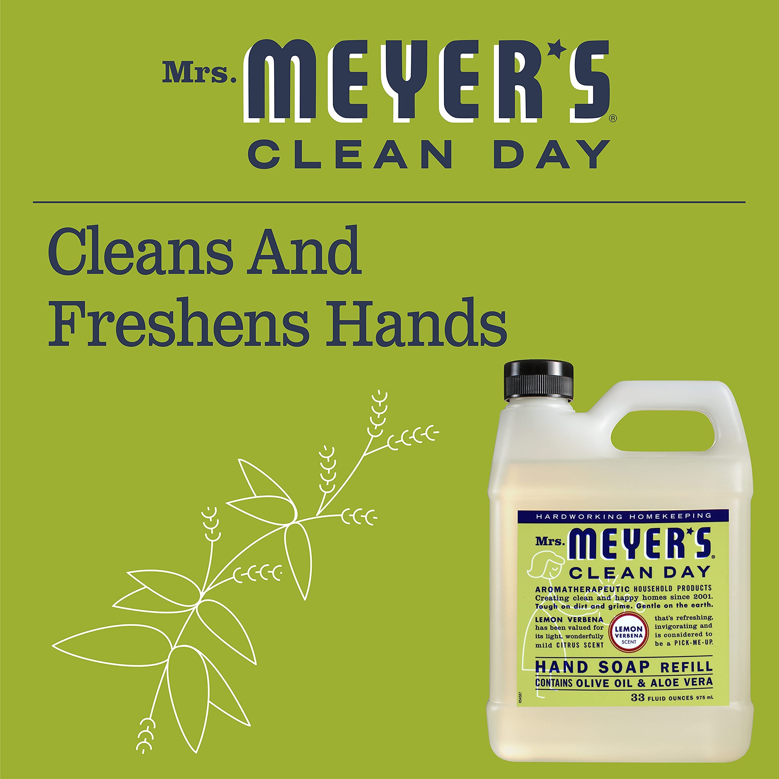 Mrs. Meyer's refill pack of four bottles ready for easy replacement.