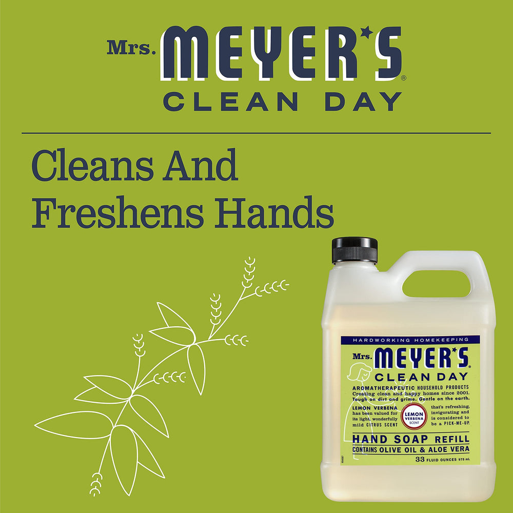 Mrs. Meyer's refill pack of four bottles ready for easy replacement.