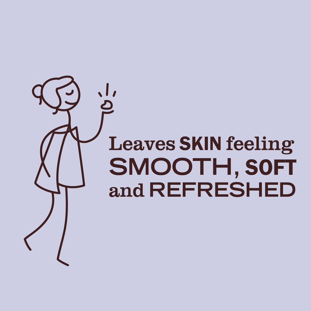 Applying lotion on skin showcases smooth, refreshed feeling after a shower.