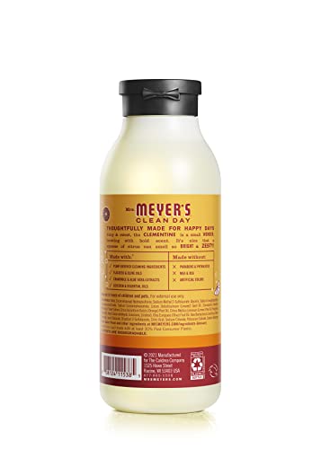 Mrs. Meyer's Clean Day Clementine lather in shower for soft, hydrated skin