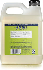 Mrs Meyer's Clean Day packaging back view highlights thoughtful packaging design